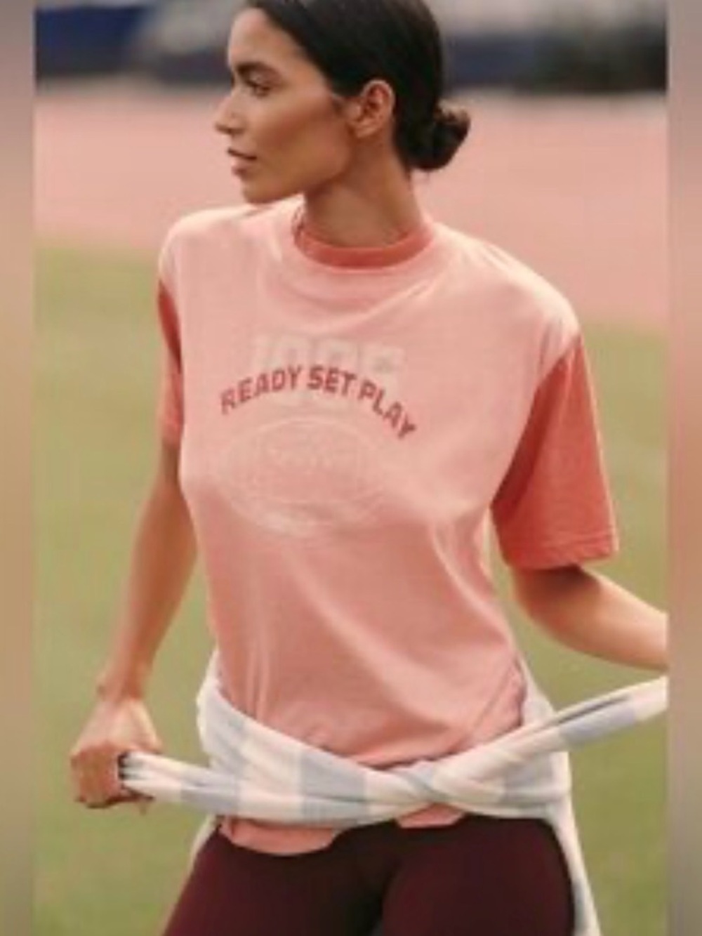 Anthropologie Daily Practice Graphic Block Core Tee